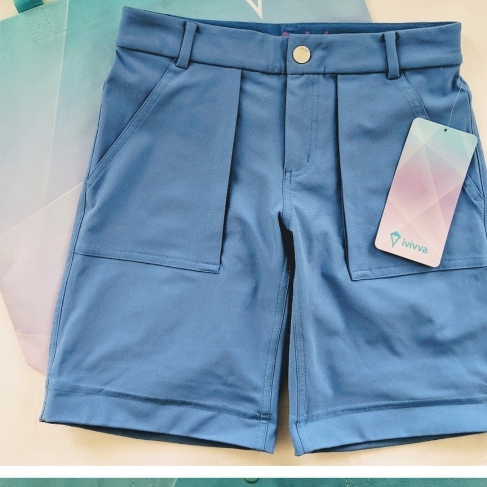 Lululemon Ivivva Match Driver Shorts Black girls size 10 - Picture 8 of 8